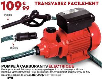 Shopix Pompe à carburants électrique offre