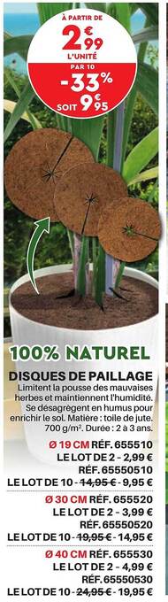 Shopix Disques de paillage offre