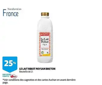 Le lait ribot paysan breton