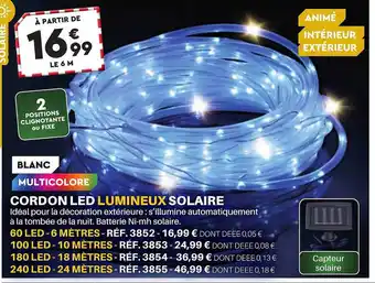 Shopix Cordon led lumineux solaire offre