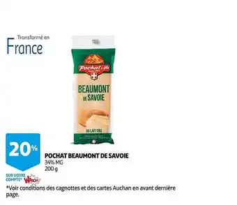Auchan Pochat beaumont de savoie offre