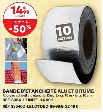 Shopix Bande d'étanchéité alu et bitume offre