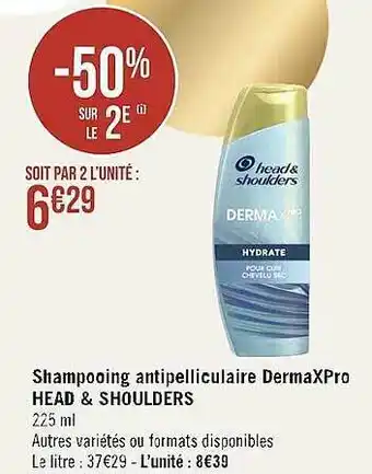 Casino Supermarchés Shampooing antipelliculaire derma x pro head & shoulders offre