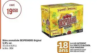 Casino Supermarchés Bière aromatisée desperados original 5,9% vol. offre