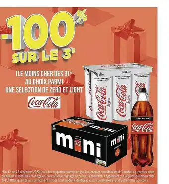 Casino Supermarchés Zéro et light coca-cola offre