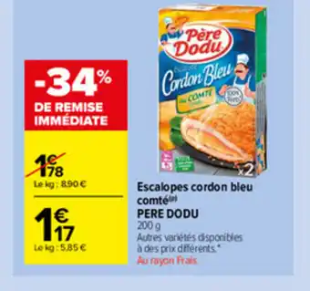 Carrefour Market Escalopes cordon bleu comte offre
