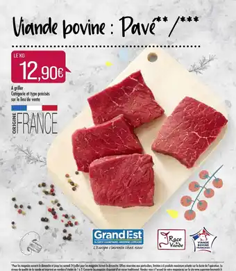Match Viande bovine : Pavé offre