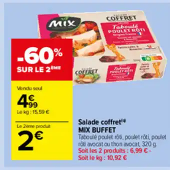 Carrefour Market Salade coffret mix buffet offre