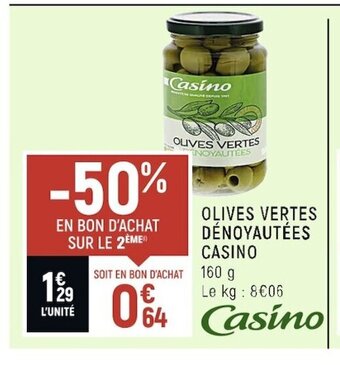 Vival Olives Vertes Denoyautees Casino offre
