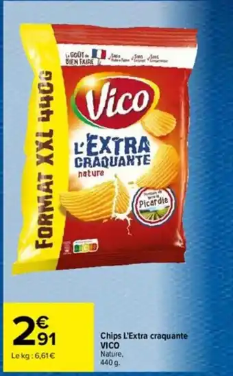 Carrefour Chips L'extra Craquante Vico offre