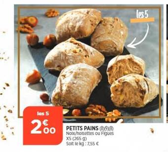 Bi1 Petits pains offre
