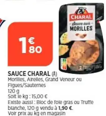 Bi1 Sauce charal offre