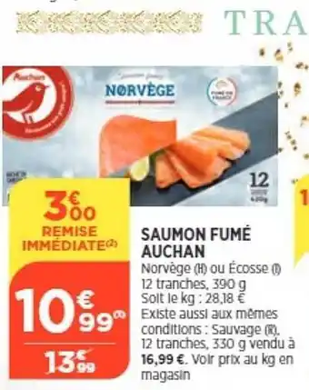 Bi1 Saumon fumé auchan offre