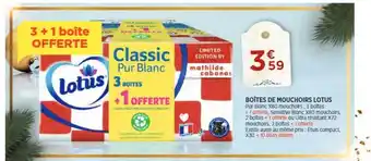 Bi1 Boîtes de mouchoirs lotus offre