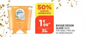 Bi1 Bougie design glade offre