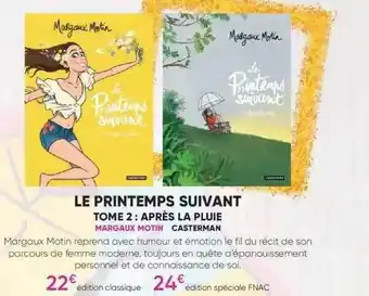 Le printemps suivant - tome 2 : aprĂšs la pluie - margaux motin - casterman