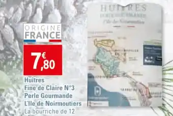 Huîtres Fine de Claire N°3 Perle Gourmande L'lle de Noirmoutiers
