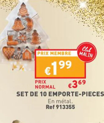 Trafic Set de 10 Emporte-Pieces offre