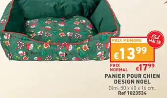 Trafic Panier Pour Chien Design Noel offre