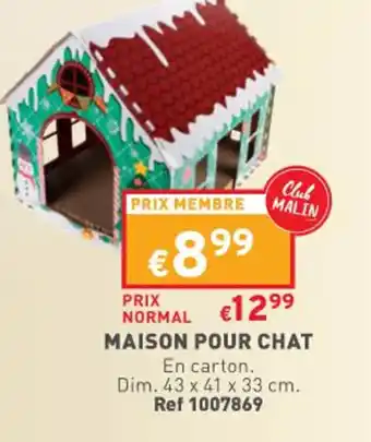 Trafic Maison Pour Chat offre