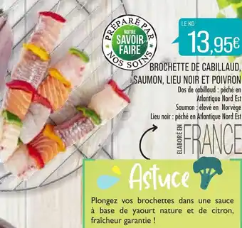 Brochette de cabillaud