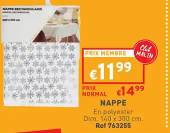 Trafic Nappe offre