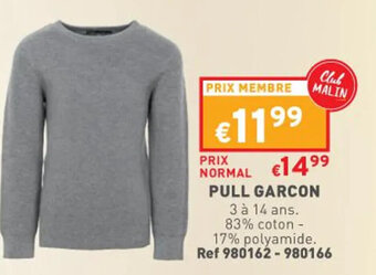 Trafic Pull Garcon offre