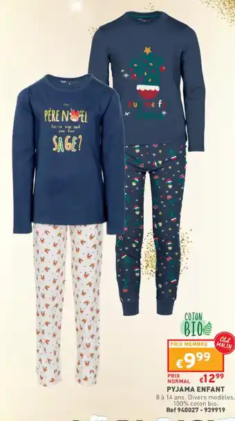 Trafic Pyjama Enfant offre