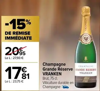 Champagne Grande Réserve Vranken