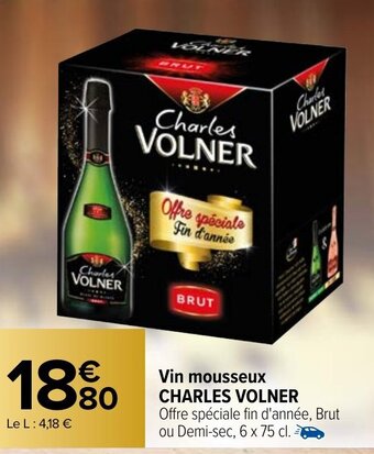 Carrefour Market Vin Mousseux Charles Volner offre