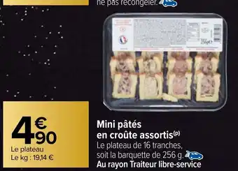 Carrefour Market Mini Pâtés En Croûte Assortis offre