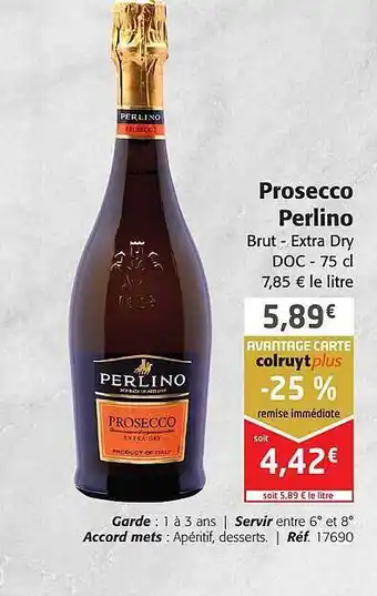 Colruyt Prosecco perlino brut - extra dry offre