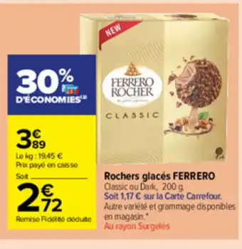 Rochers glacès ferrero