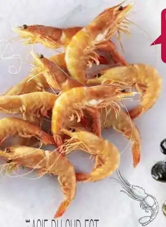 Match Grosses crevettes roses cuites offre