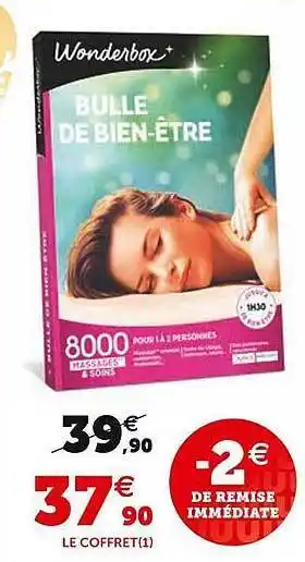 Super U Coffret wonderbox offre