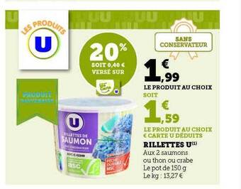 Hyper U Rillettes u offre