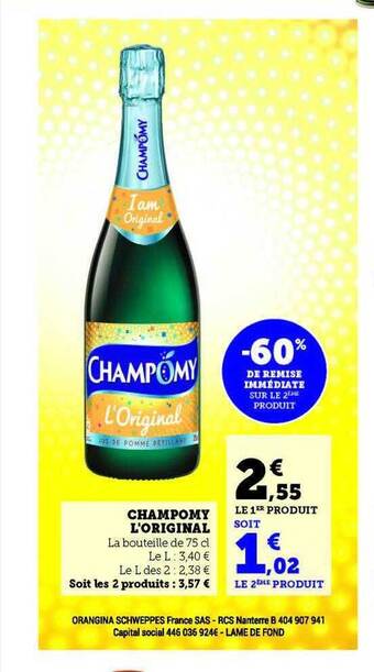 Hyper U Champomy l'original offre