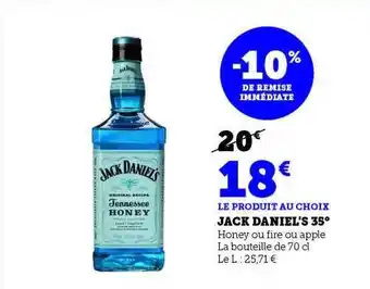 Hyper U Jack daniel's 35° offre