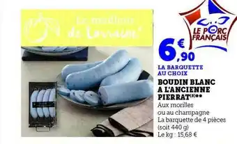 Boudin blanc Ă l'ancienne pierrat