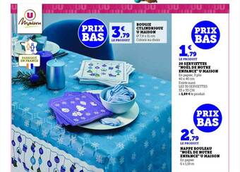 Hyper U 20 serviettes offre