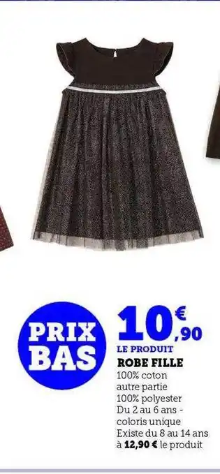 Hyper U Robe fille offre
