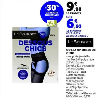 Hyper U Collant dessous chic le bourget offre