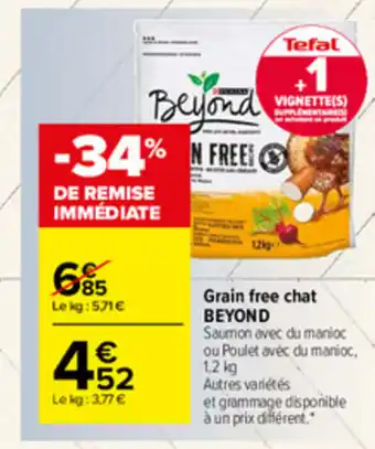Carrefour Market Grain free chat Beyond offre