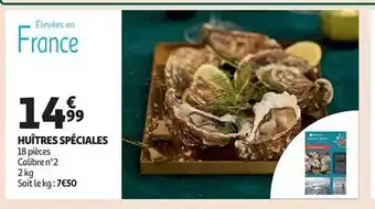 Auchan Huîtres spéciales offre