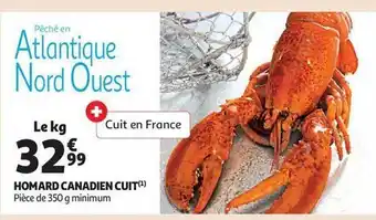 Auchan Homard canadien cuit offre