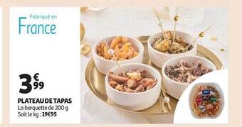 Auchan Plateau de tapas offre