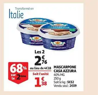 Auchan Mascarpone casa azzurra offre