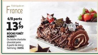 Auchan Bûche forêt noire offre
