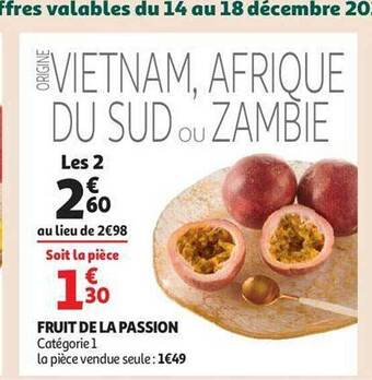 Auchan Fruit de la passion offre