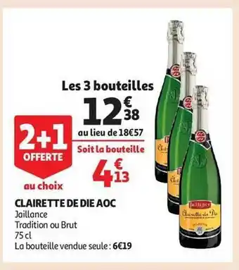 Auchan Clairette de die aoc offre